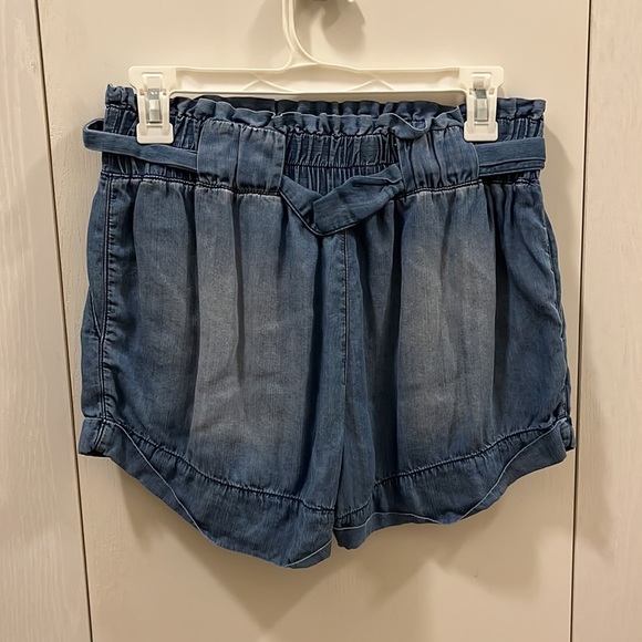 Blue tie shorts, size small - Picture 2 of 5